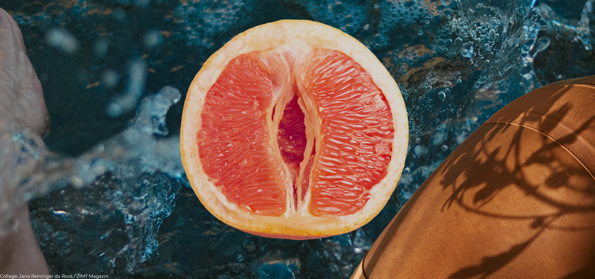 Illustration: weiblich gelesene Figur hält Kuchen an der offenen Backofentür, Sprachblase mit Herz, im Hintergrund männlich gelesene Figur hält mit einer Hand eine Schüssel, im Vordergrund Radio mit Lautstärkezeichen